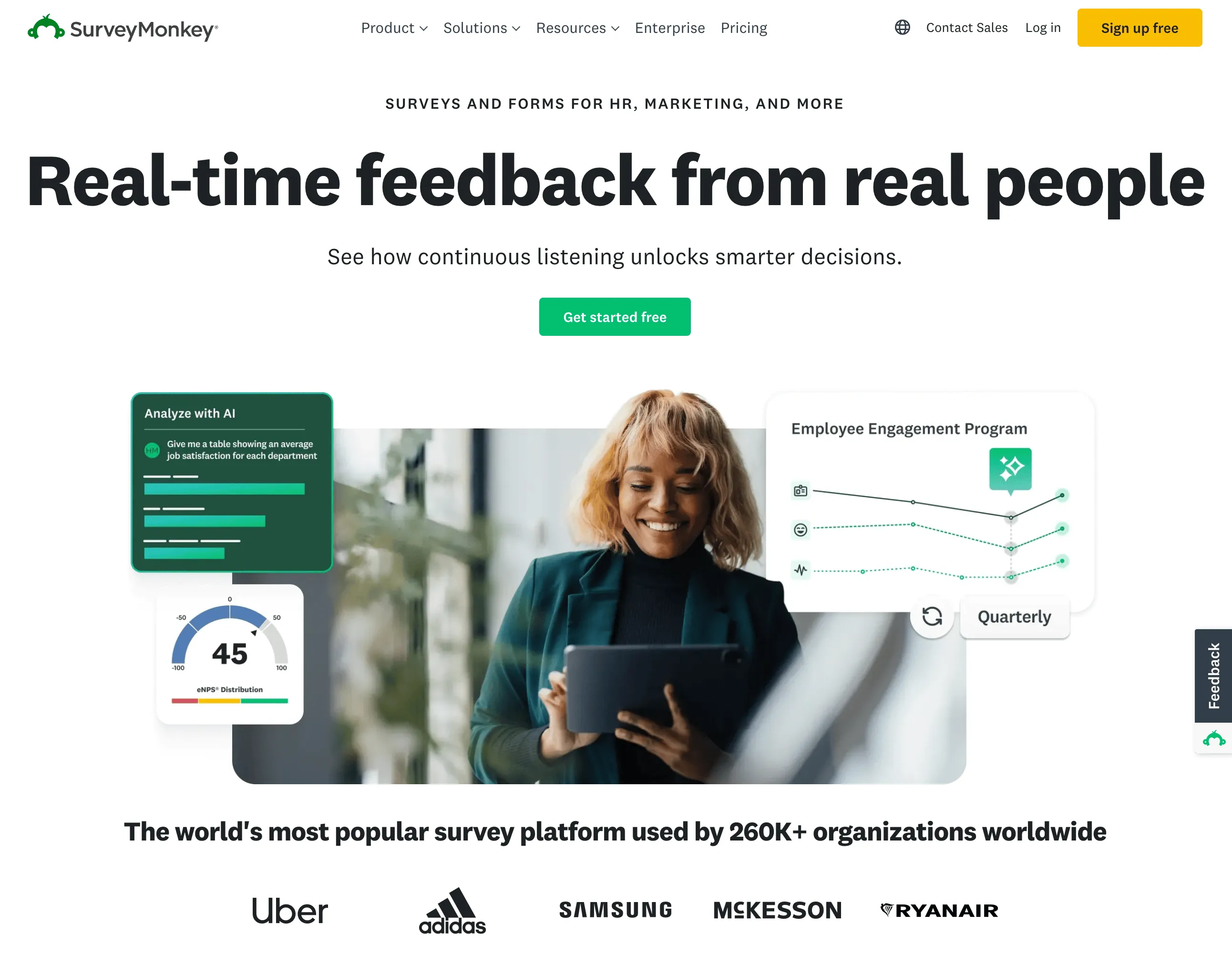 SurveyMonkey Salesforce integration with reporting