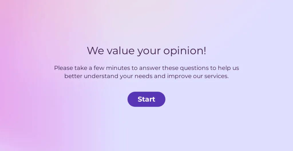 Customer needs survey example for automotive research
