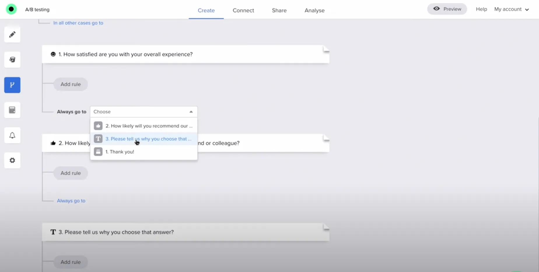 Logic rule – version 2