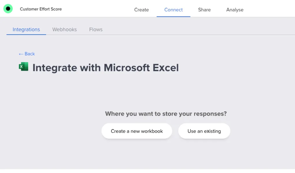 Microsoft Excel integration
