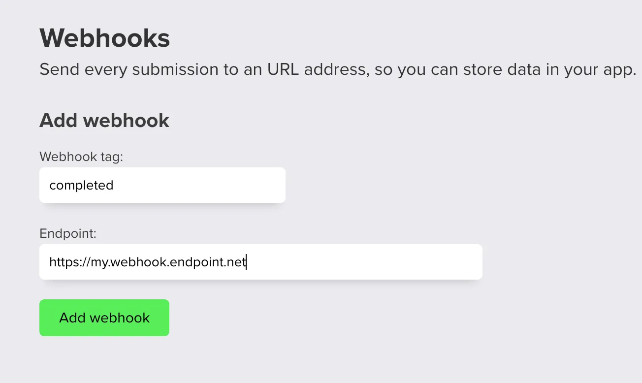 Add webhook endpoint