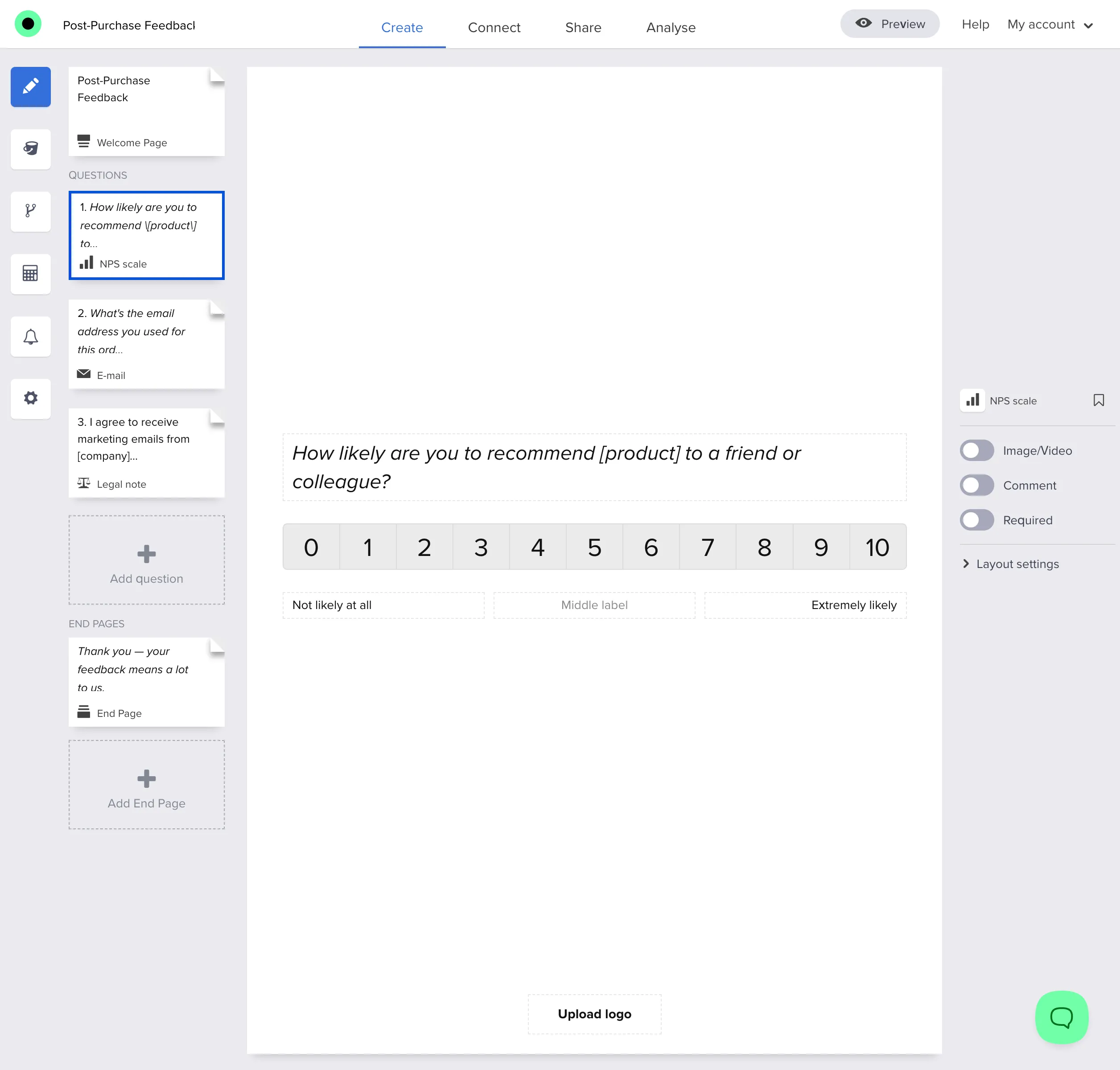 Create a new survey