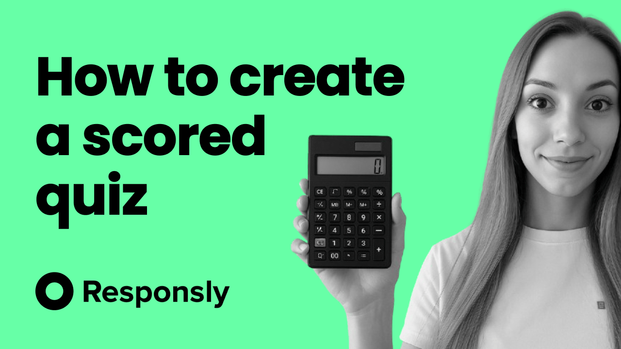 How to create a scored quiz