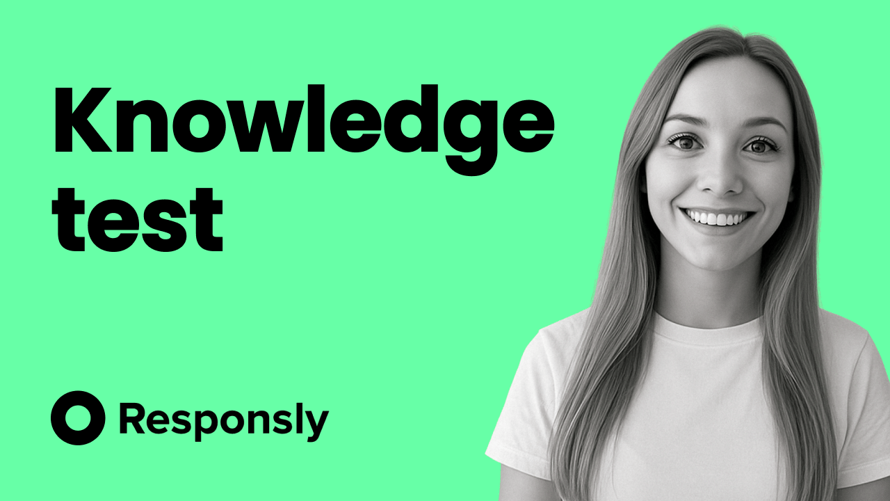 How to create a knowledge test?