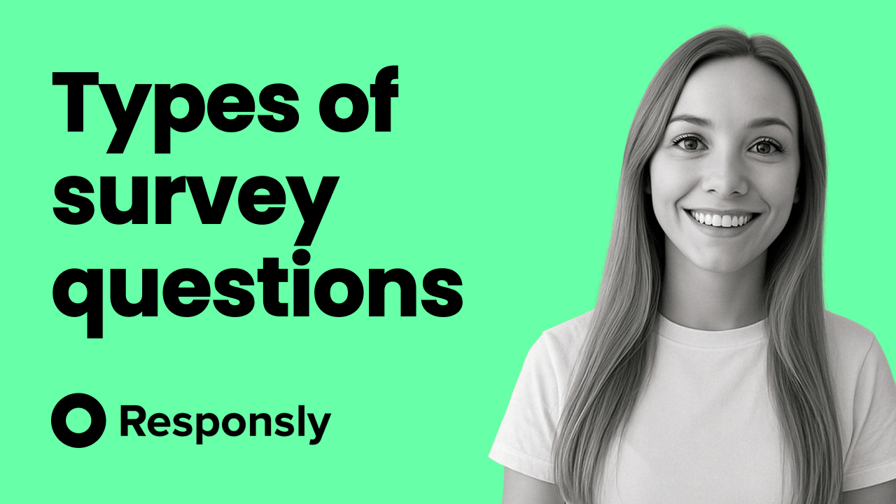 Question types in a survey